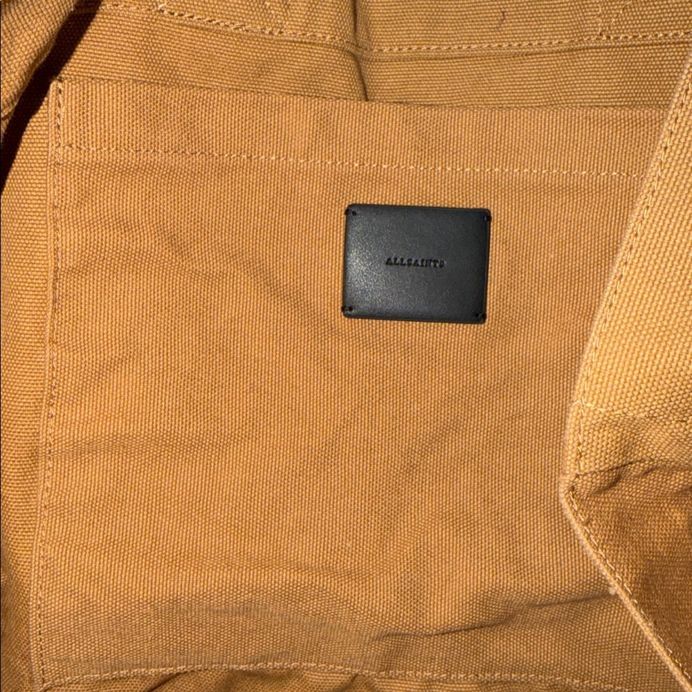 AllSaints Ali Logo All Cotton Canvas East/West Tote - Picture 9 of 10
